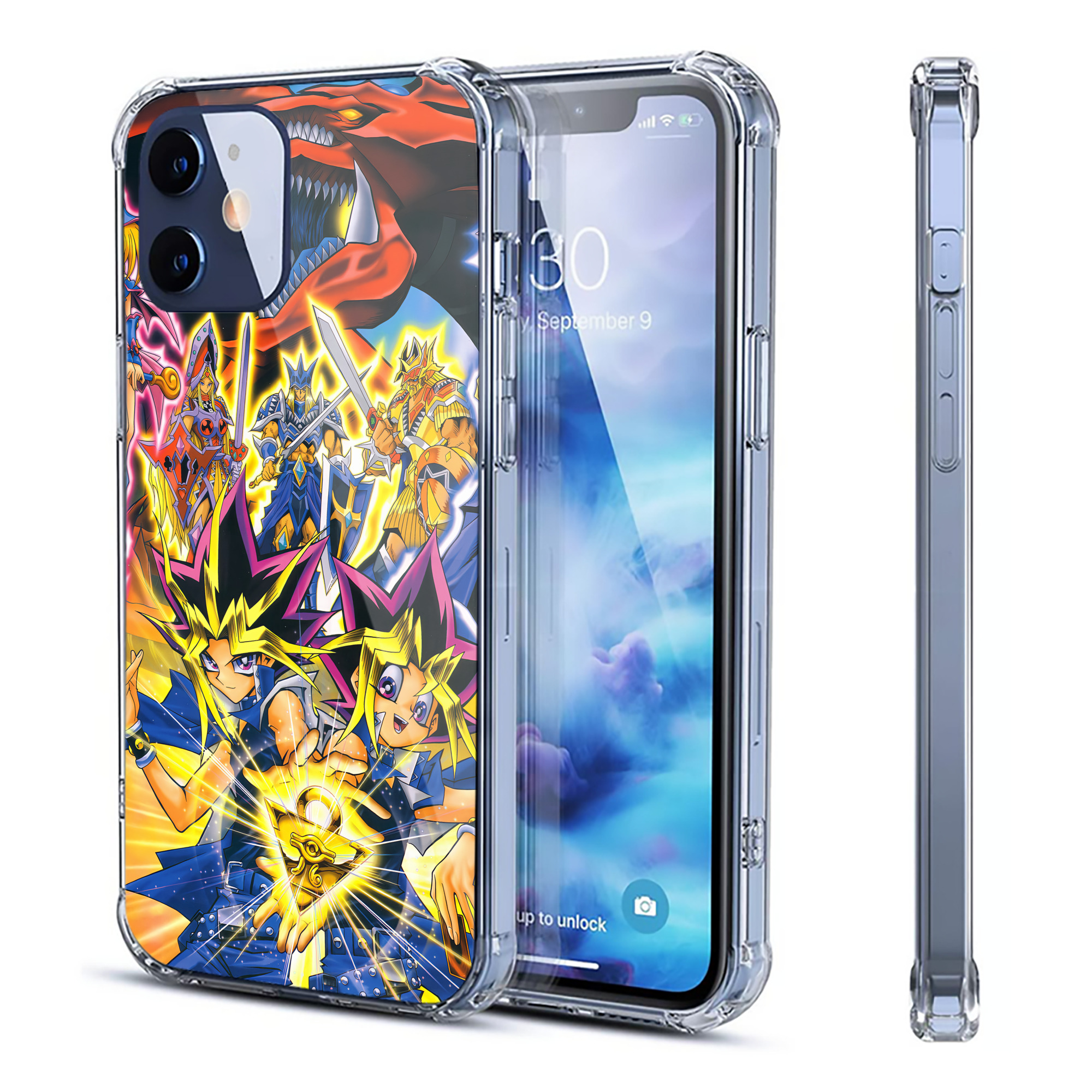 （画像用） 遊☆戯☆王 Yu-Gi-Oh! 【iPhone 12シリーズ対応】透明スマホケース（クリアソフトケース）